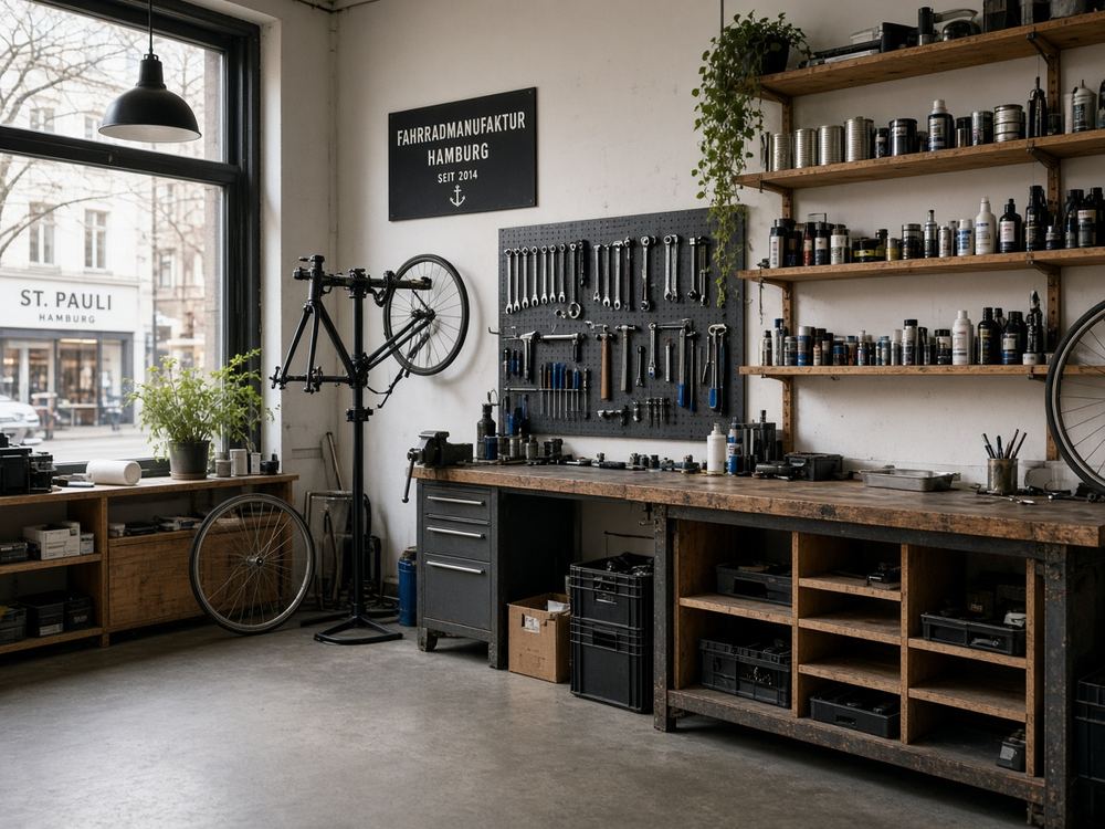 About the Bike repair shop studio at Sfrenrinut Atelier
